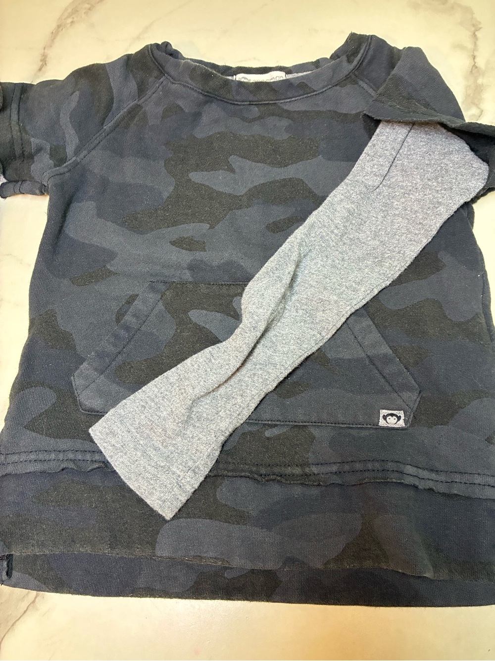 Appaman Dark Blue Camouflage Long Sleeve Sweatshirt